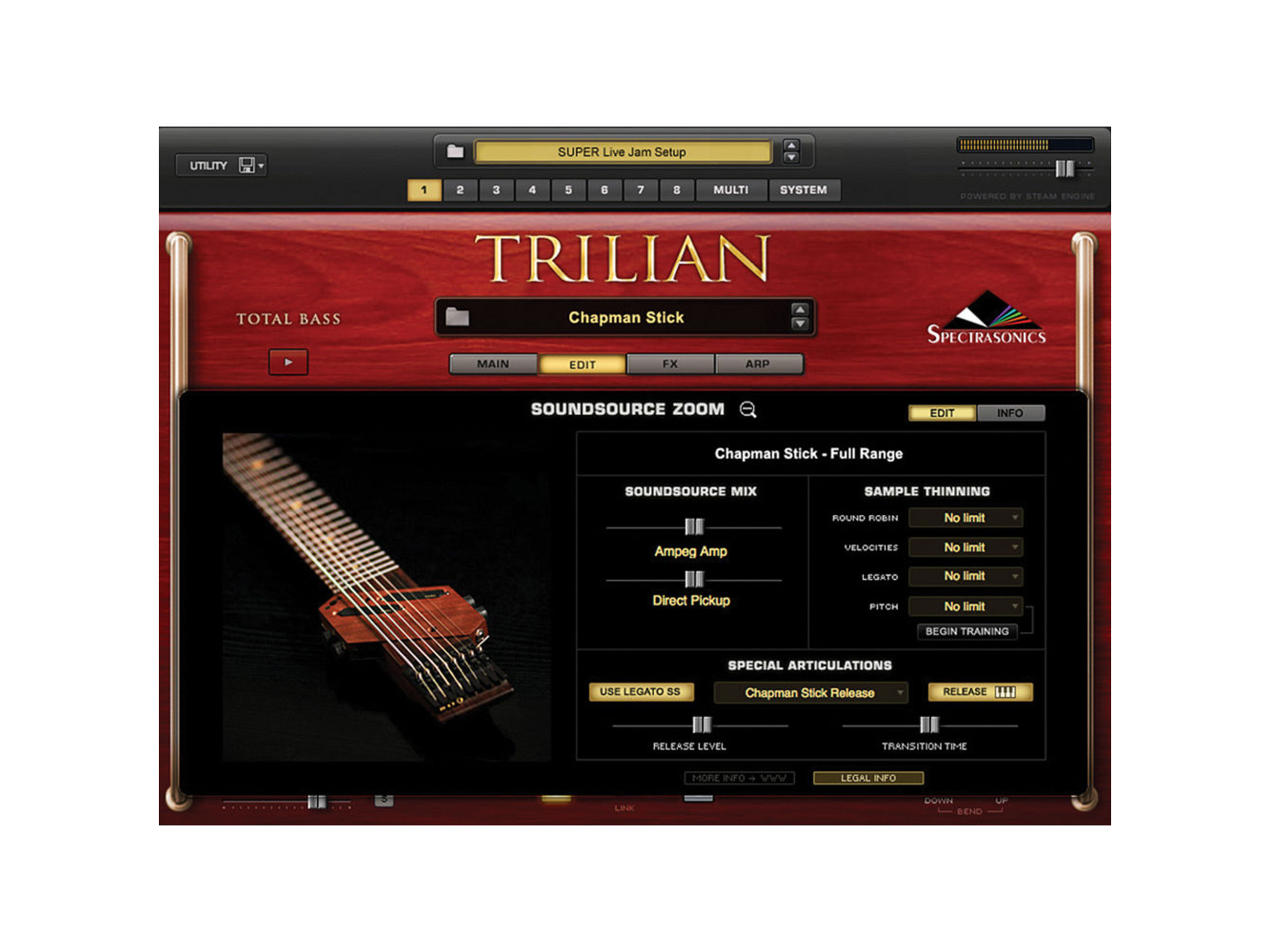 Spectrasonics Trilian 1.5 - Total Bass Virtual Instrument