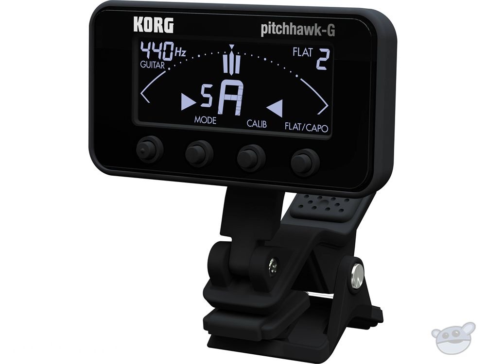 Korg AW3G2 PitchHawk Clip-On Tuner for Guitar/Bass (Black)