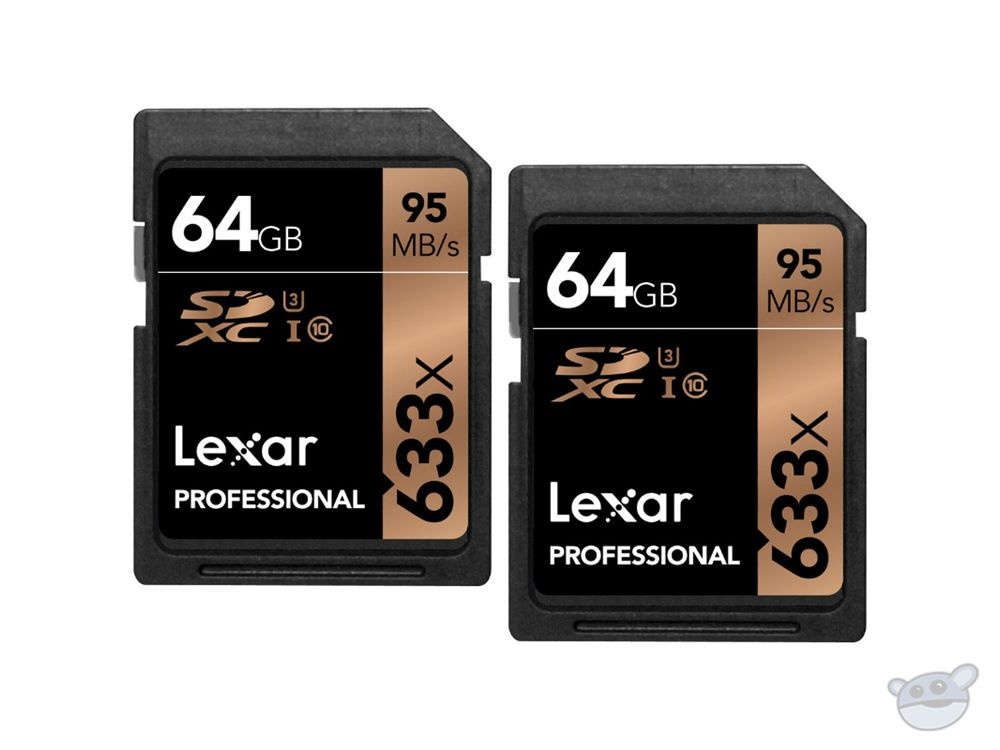 Lexar 64GB Professional UHS-I SDXC Memory Card (U3, 2-Pack)