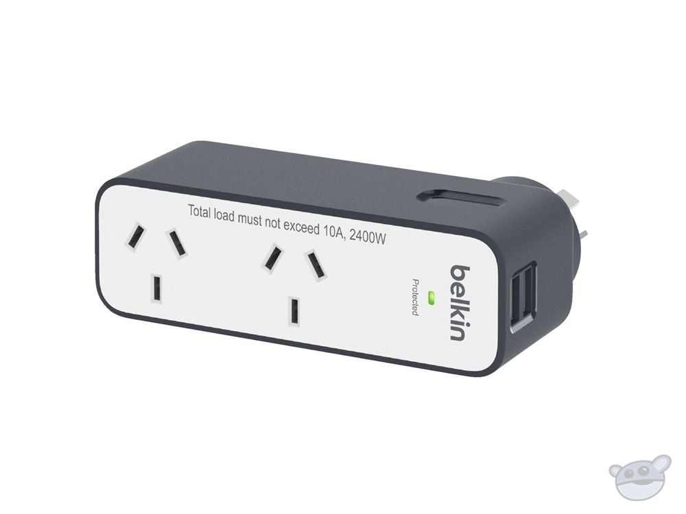Belkin Domestic Travel Surge Protector with 2 USB Ports 2.4A