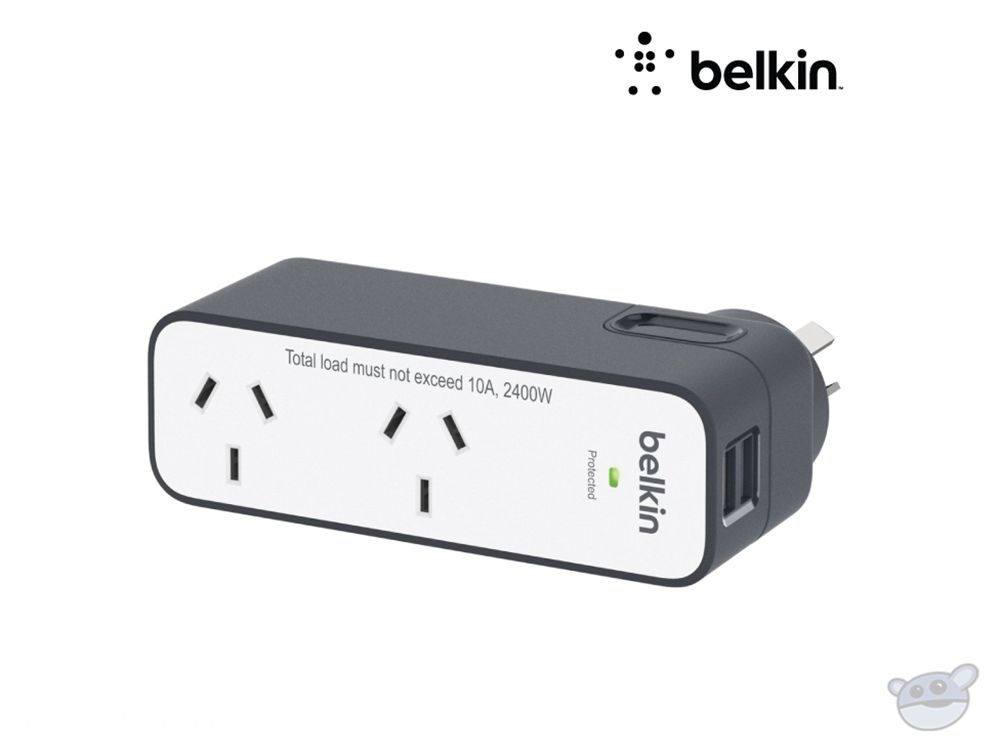 Belkin International Travel Surge Protector with 2 USB Ports (2.4A)