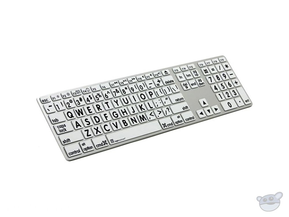 LogicKeyboard XLPrint Apple Advance Keyboard with Large Print (Black on White)