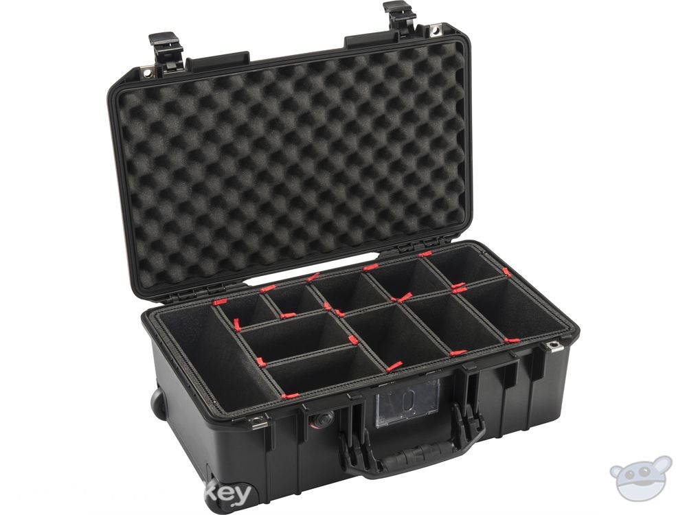 Pelican 1535 Air Wheeled Carry-On Case (Black, with TrekPak Insert)