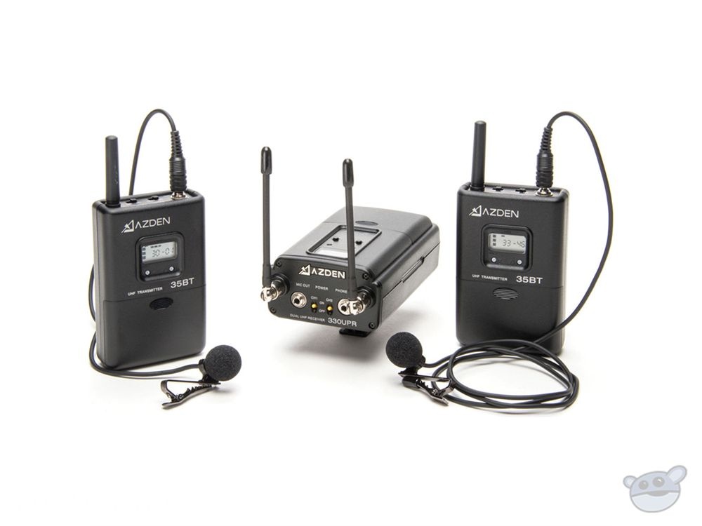 Azden 330LT UHF On-Camera Dual Bodypack System - Ex Demo