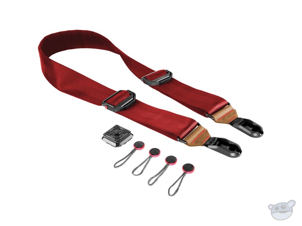 Peak Design Slide Camera Strap SL-L-2 (Red with Tan Leather)