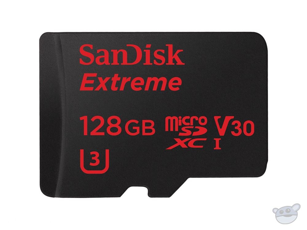SanDisk 128GB Extreme UHS-I microSDXC Memory Card (U3/Class 10)