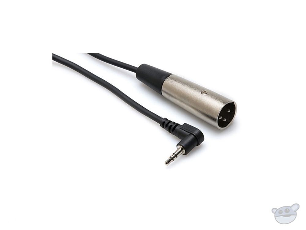 Hosa XVM-105M Stereo 3.5mm Mini Angled Male to XLR Male Cable - 5' - Open Box