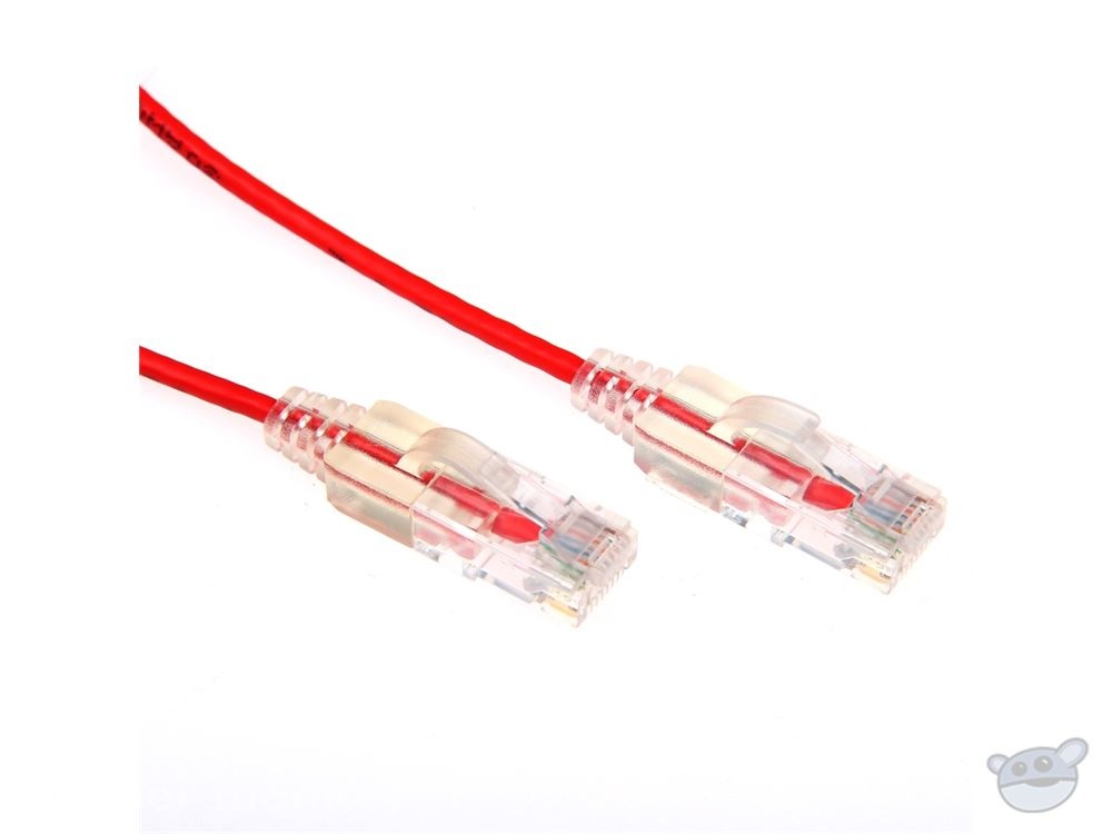 DYNAMIX 1.25M Cat6 Slimline Component Level UTP Patch Lead (Red)