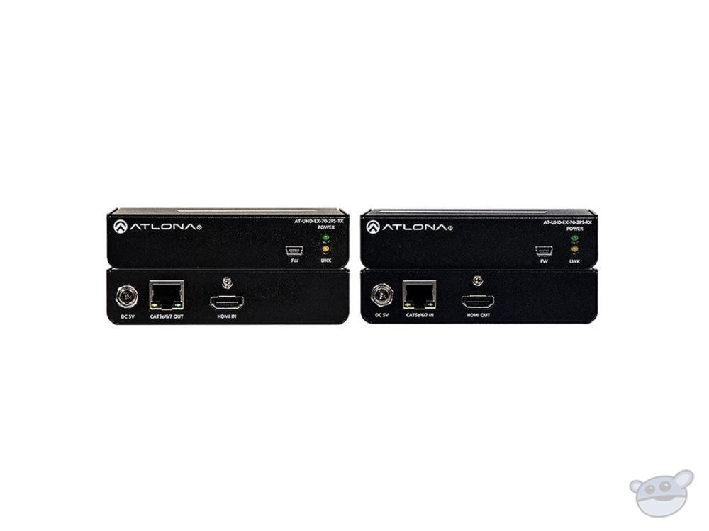Atlona 4K/UHD HDMI Over HDBaseT Transmitter/Receiver for Up to 70m with POE
