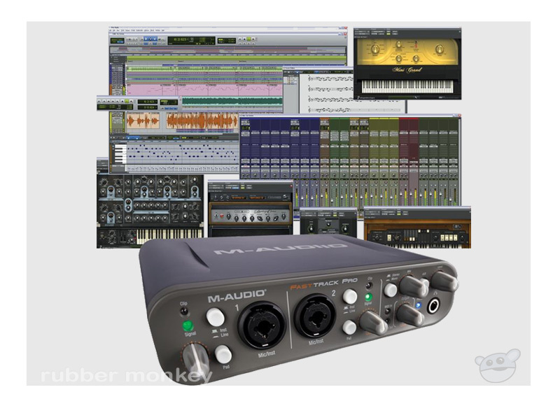 M-Audio Pro Tools MP and Fast Track Pro (INTL) Studio Bundle