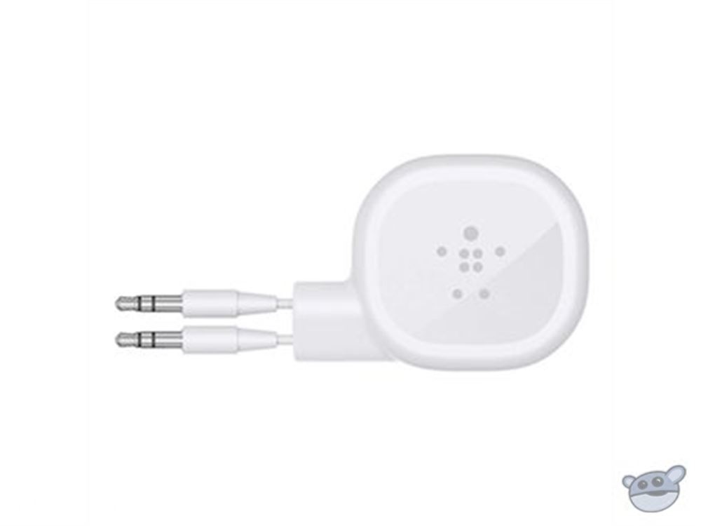 Belkin 3.5mm Retractable Audio Cable - 0.9m White - Open Box Special