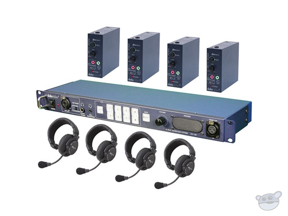 Datavideo ITC-100 Intercom System Combo Product Package for 4 Users