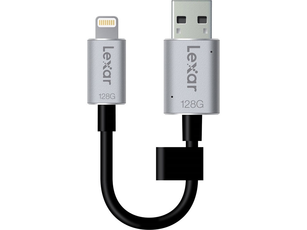 Lexar 128GB JumpDrive C20i Lightning to USB 3.0 Cable with Built-In Flash Drive