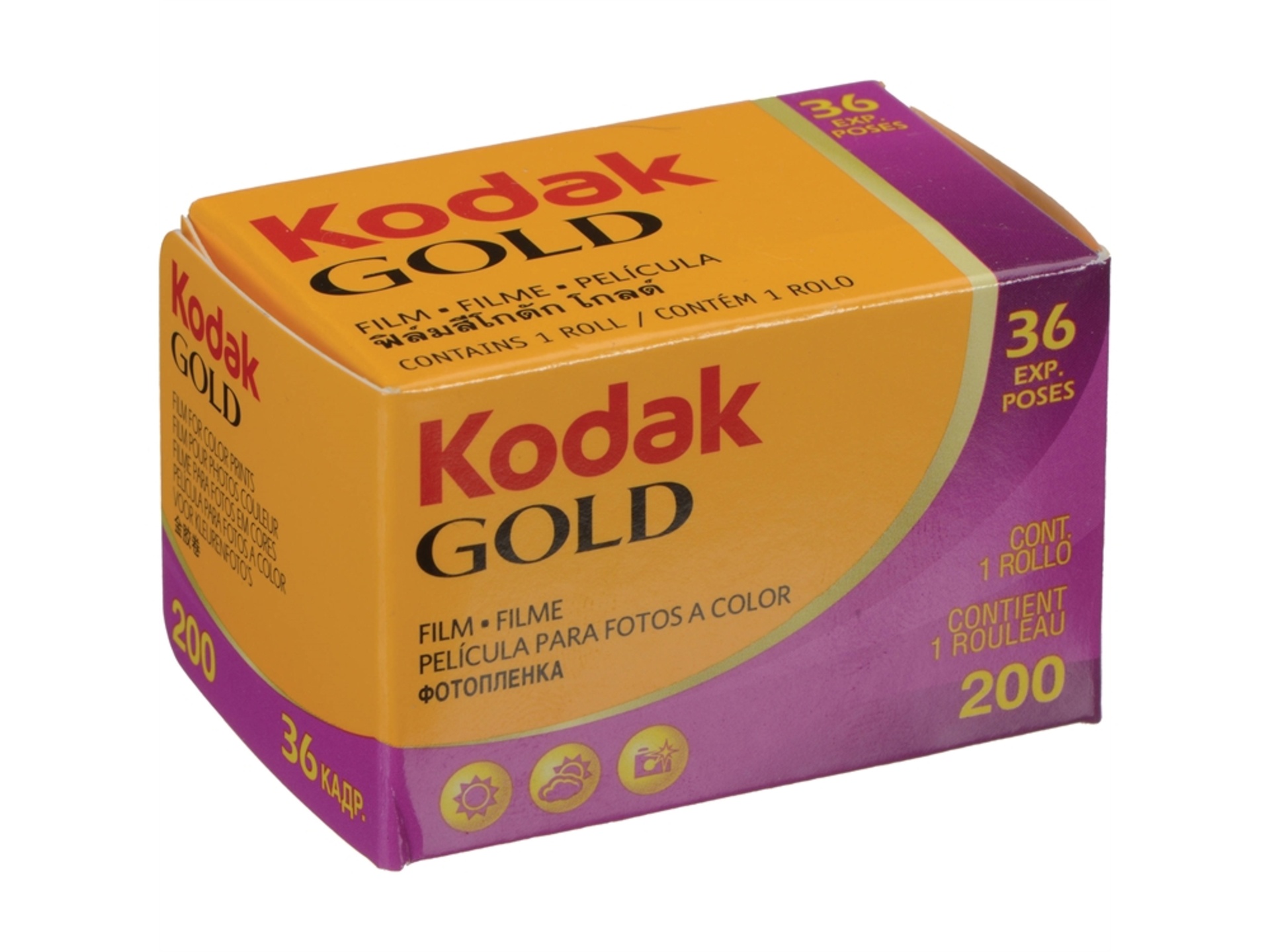 Kodak GOLD 200 Color Negative Film (35mm Roll Film, 36 Exposures)