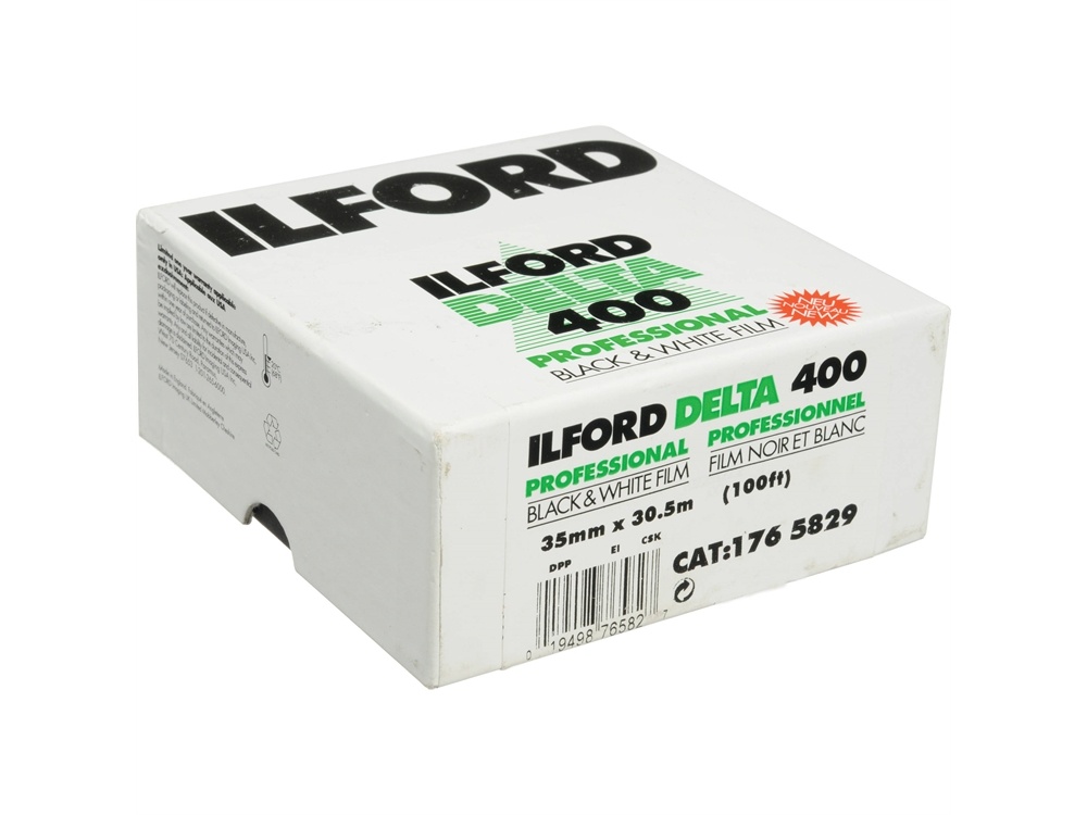 Ilford Delta 400 Professional Black and White Negative Film (35mm Roll Film, 100' Roll)