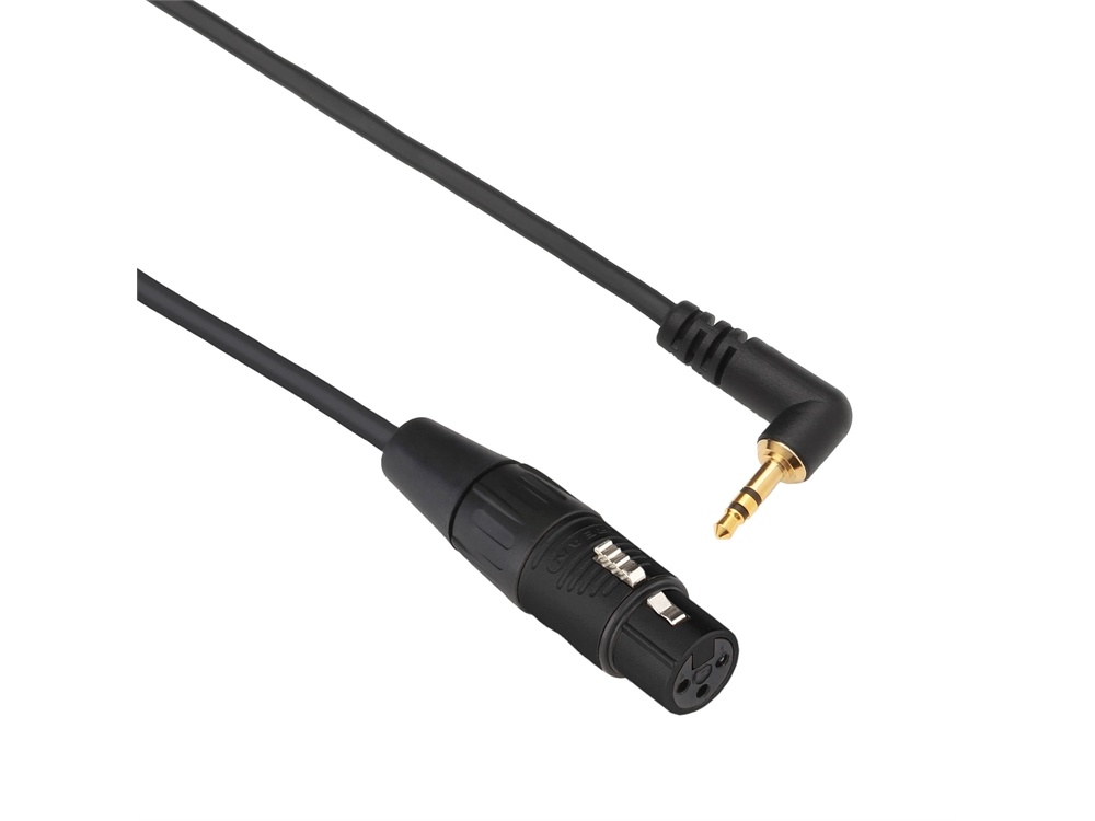 Kopul XRSM-06 3-Pin XLR Female to 3.5mm RA Stereo Mini-Plug Cable (6')