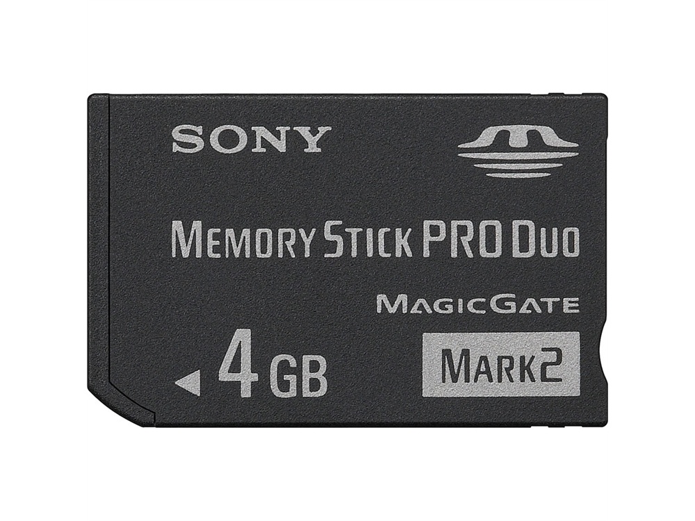 Sony 4GB Memory Stick PRO duo card