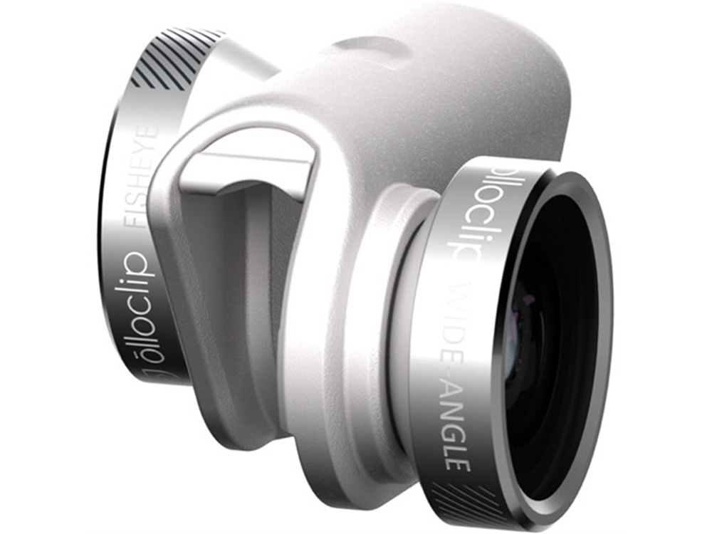 olloclip 4-in-1 Photo Lens for iPhone 6/6s/6 Plus/6s Plus (Silver Lens with White Clip)