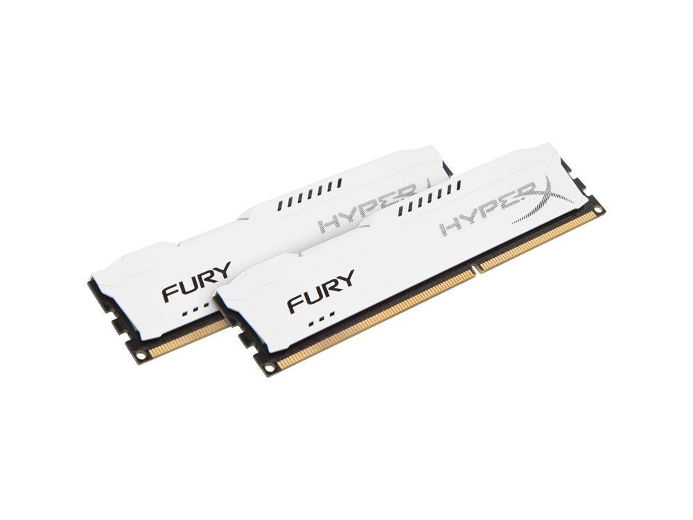 Kingston 16GB HyperX FURY DDR3 1866 MHz UDIMM Memory Kit (2 x 8GB, White)