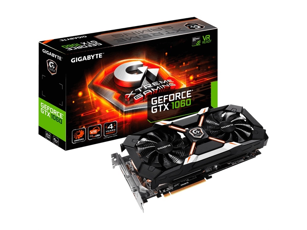 Gigabyte GeForce GTX 1060 Xtreme Gaming 6G Graphics Card