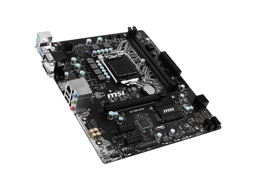 MSI H110M ECO LGA 1151 mATX Motherboard