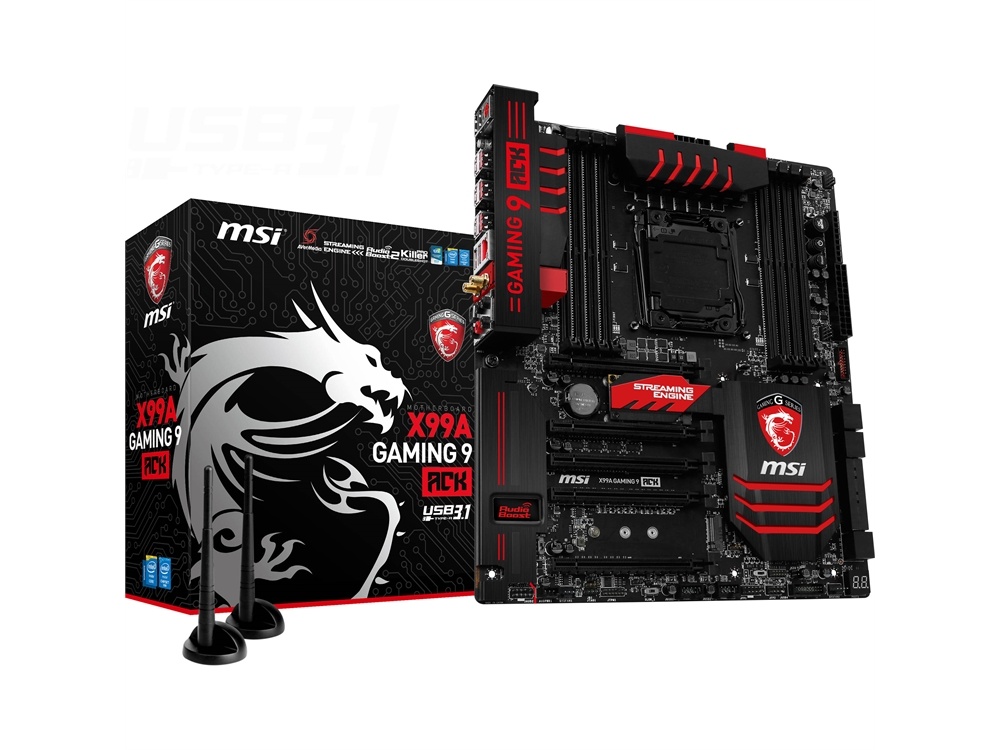 MSI X99A Gaming 9 ACK Extended-ATX Motherboard