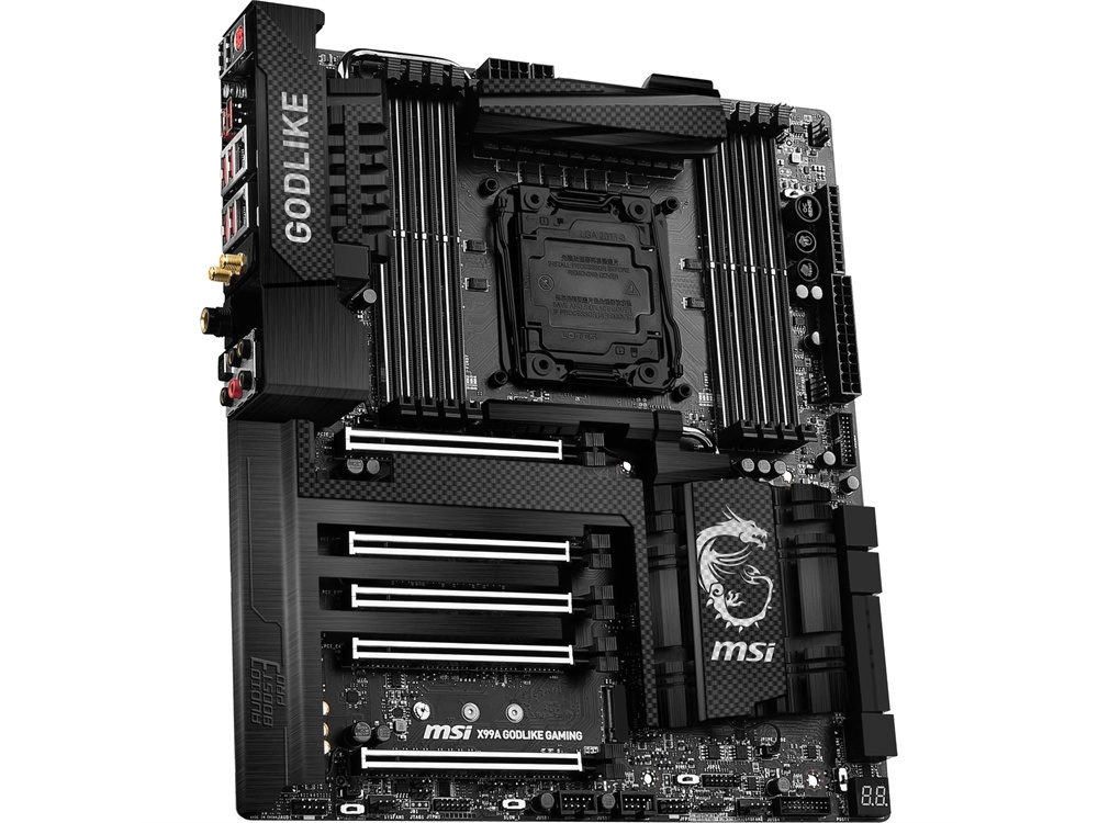 MSI X99A Godlike Gaming Carbon LGA 2011-3 Extended ATX Motherboard