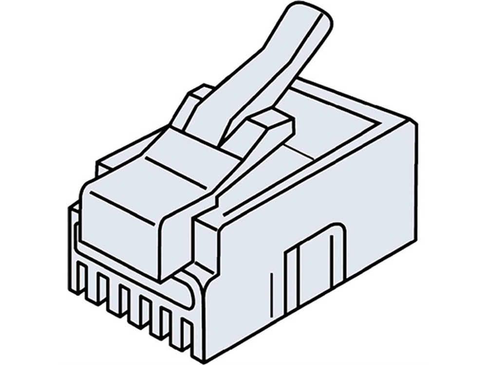 Platinum Tools RJ11-6P4C Standard Modular Plug (Jar Packaging, 100-Pieces)