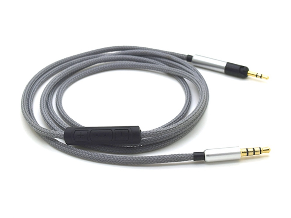 Replacement upgraded Audio Cable w/ Mic Control for Audio Technica ATH-M50x