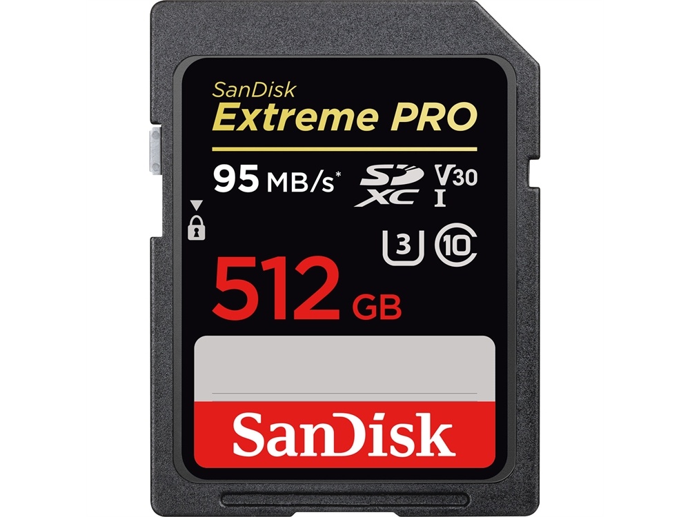 SanDisk 512GB Extreme PRO UHS-I SDXC Memory Card (V30)