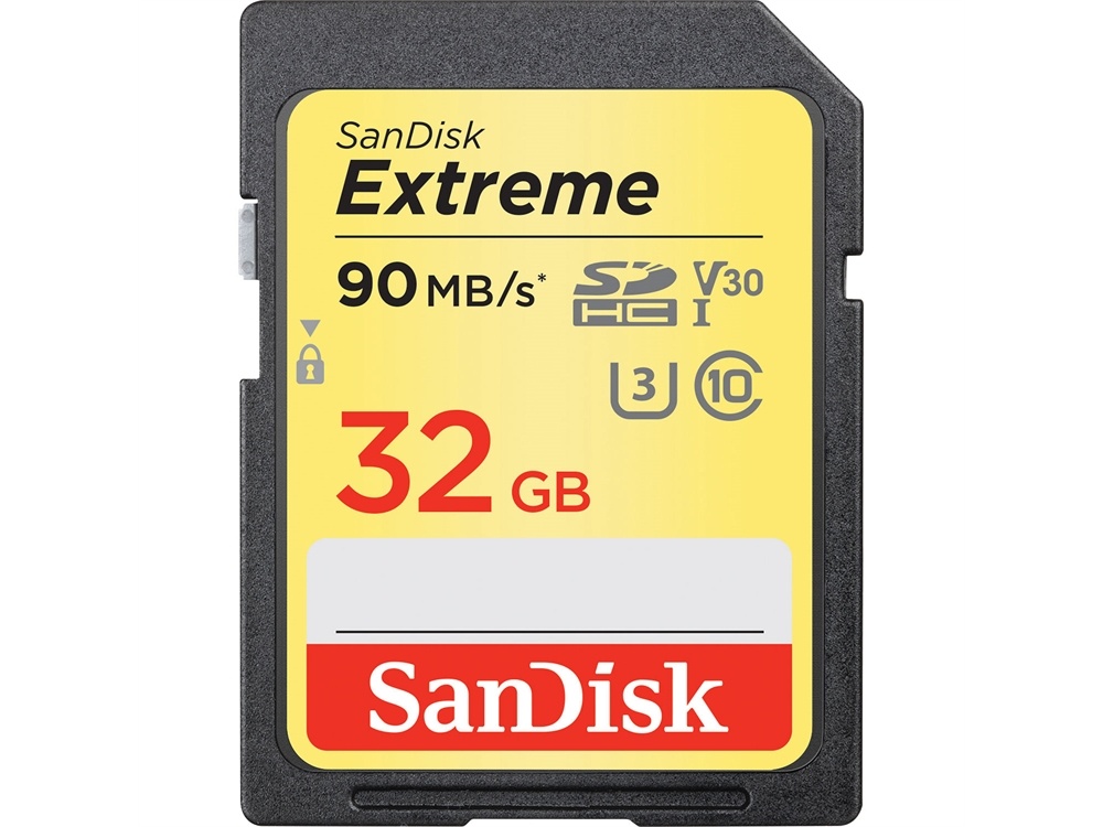 SanDisk 32GB Extreme UHS-I SDHC Memory Card (90 MB/s)