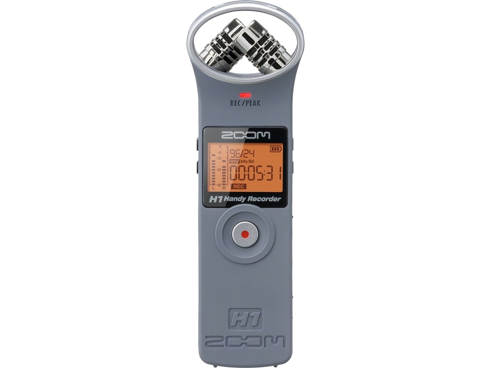 Zoom H1 Ultra-Portable Digital Audio Recorder (Gray)