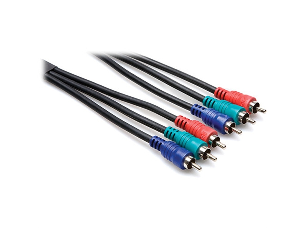 Hosa VCC-304 Component Video Cable, Triple RCA to Triple RCA (13.1')