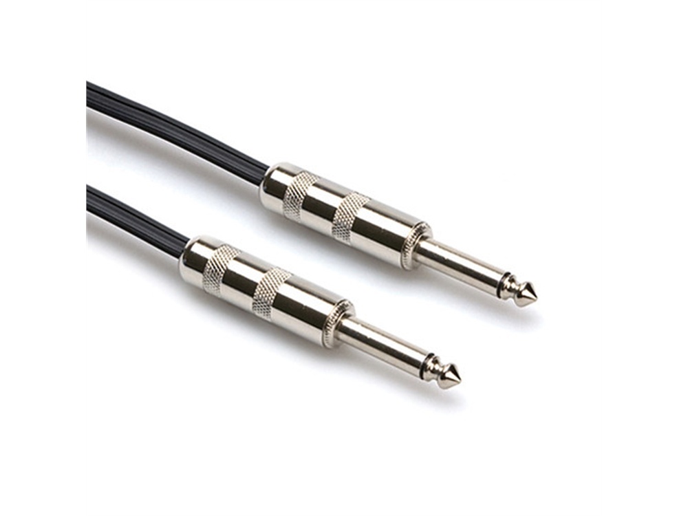 Hosa SKZ-600 Series 1/4" TS Male to 1/4" TS Male Speaker Cable (16 Gauge) - 15'