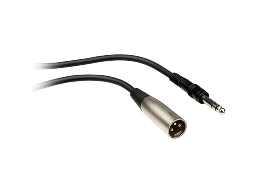 Hosa STX-103M Stereo 1/4" Male to 3-Pin XLR Male Interconnect Cable - 3