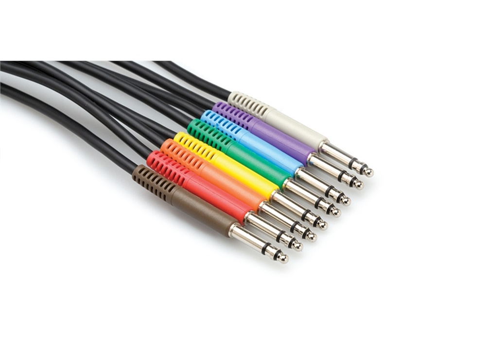Hosa TTS-890 Patchbay Cable - 0.9 m (set of 8)