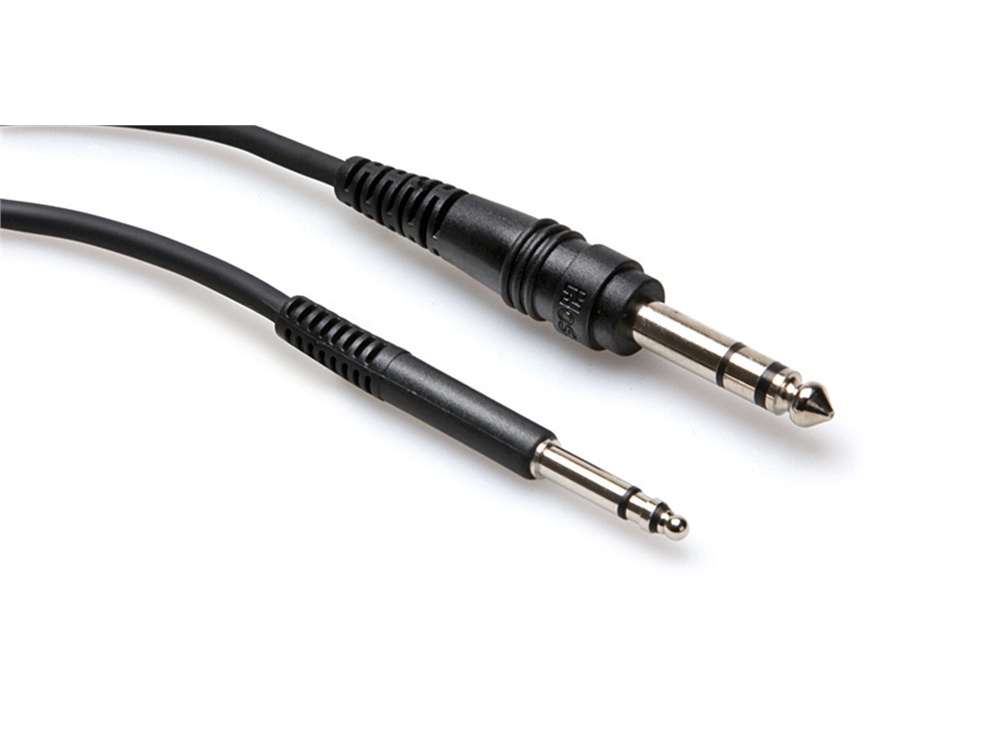 Hosa TTQ-105 1/4" Stereo TRS Male Phone to TT Male Bantam Cable 1.5 m
