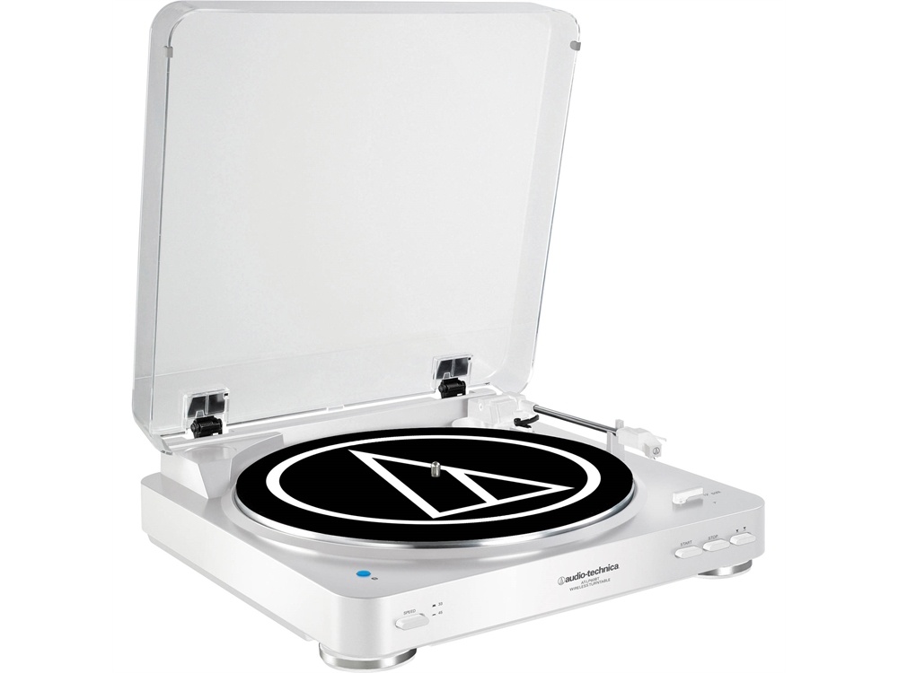 Audio-Technica AT-LP60WH-BT Turntable with Bluetooth (White)