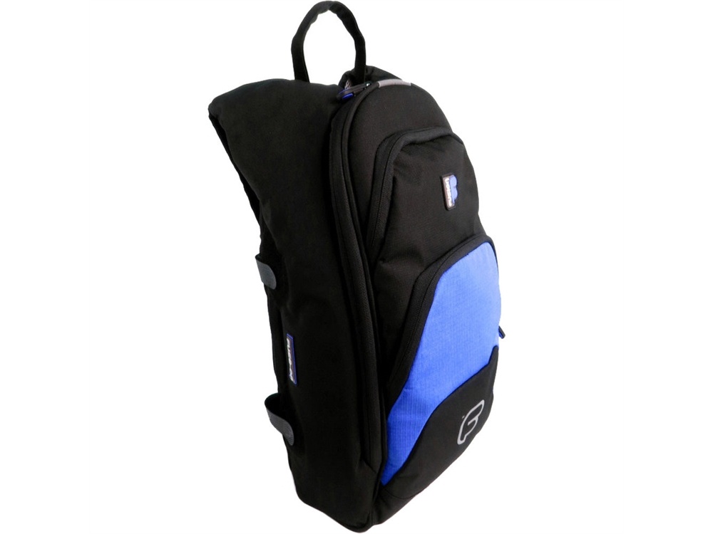 Fusion-Bags Premium Medium "Fuse-on" Backpack (Black/Blue)