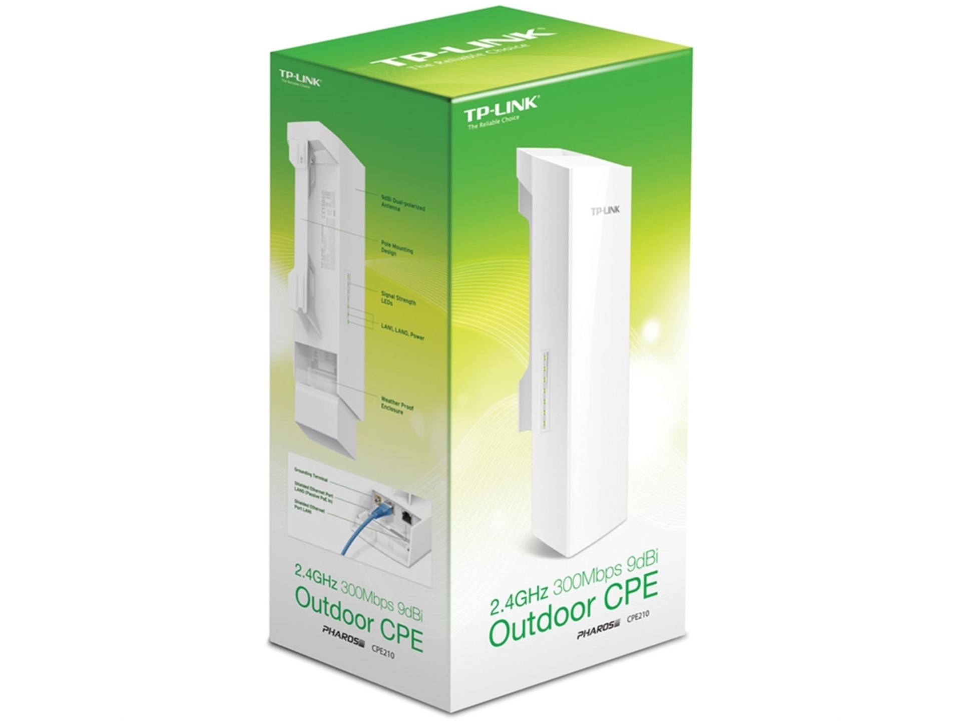 TP-Link CPE210 2.4 GHz N-300 9 dBi Outdoor Customer-Premises