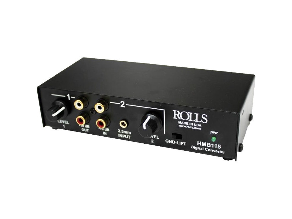 Rolls HMB115 2-Channel Stereo Analog Audio Balanced to/from Unbalanced Signal Converter