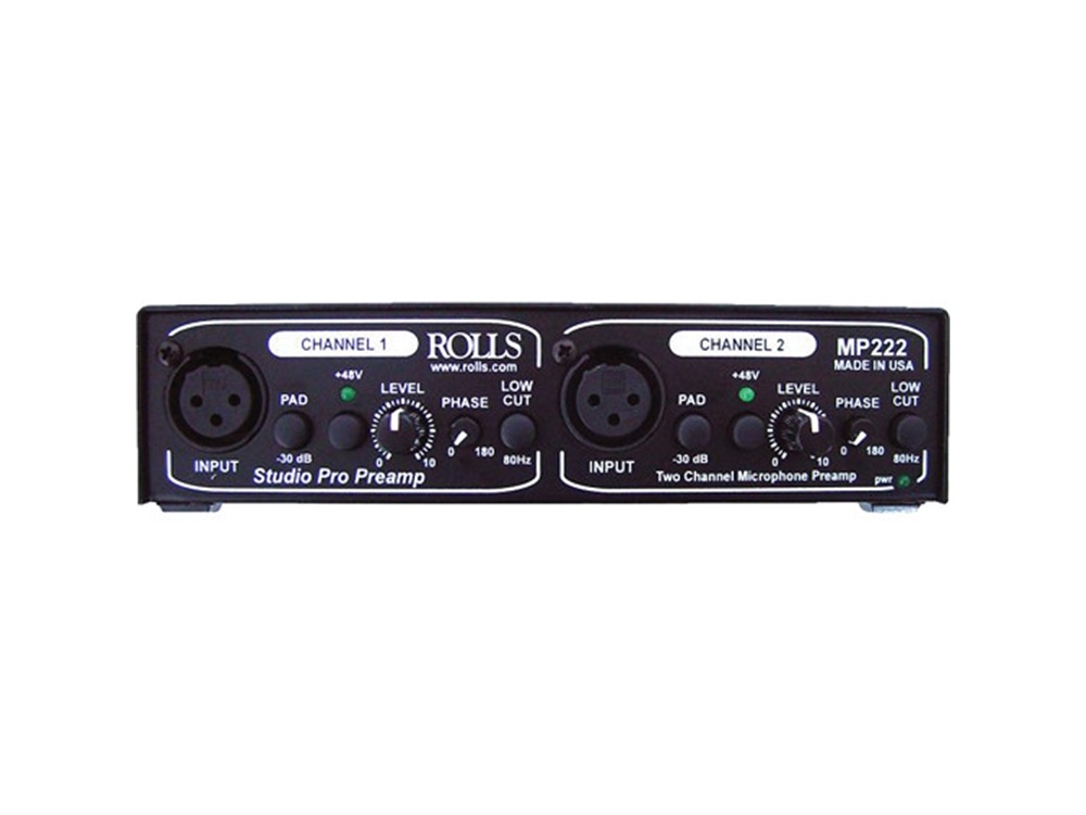 Rolls MP222 Studio Pro Dual-Channel Microphone Preamplifier