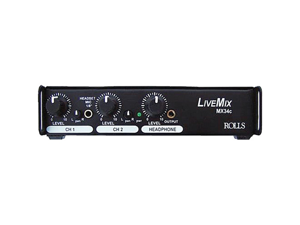 Rolls MX34c LiveMix 2 Channel Microphone Mixer