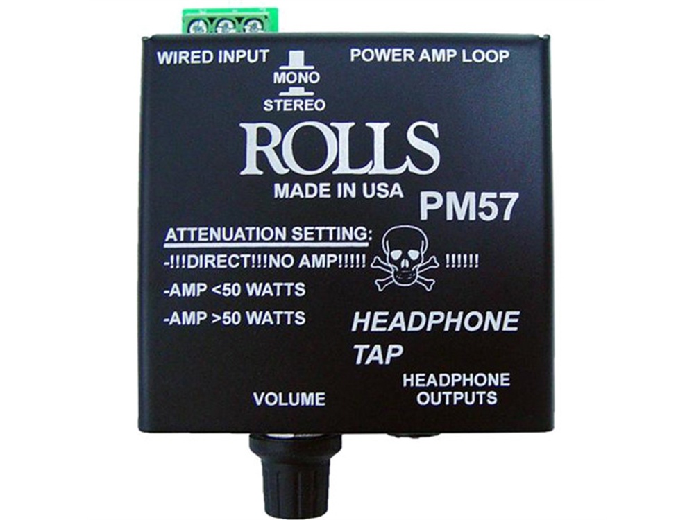 Rolls PM57 Headphone Tap with Attenuation Switch