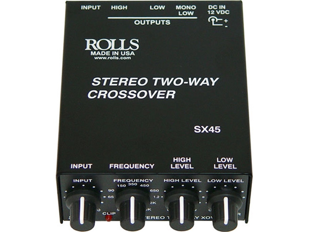 Rolls SX45 - 2-Way Stereo Crossover with Mono Sub Output