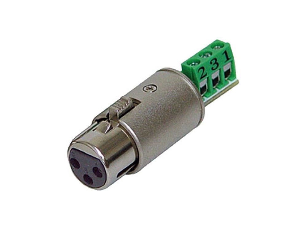 Rolls XLF112 3-Pin XLR Female Termination Plug for Bare Wire Connection