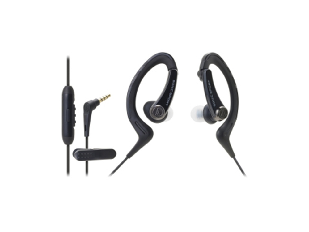 Audio Technica ATH-SPORT1IS SonicSport Waterproof Headphones (Black)