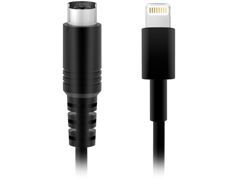 IK Multimedia Lightning to Mini-DIN Cable for iRig Mobile Device to Apple Device with Lightning Port