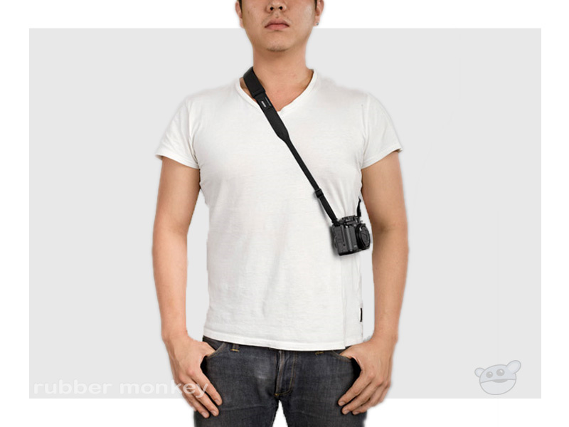 Crumpler The Popular Disgrace Neck Strap - Black