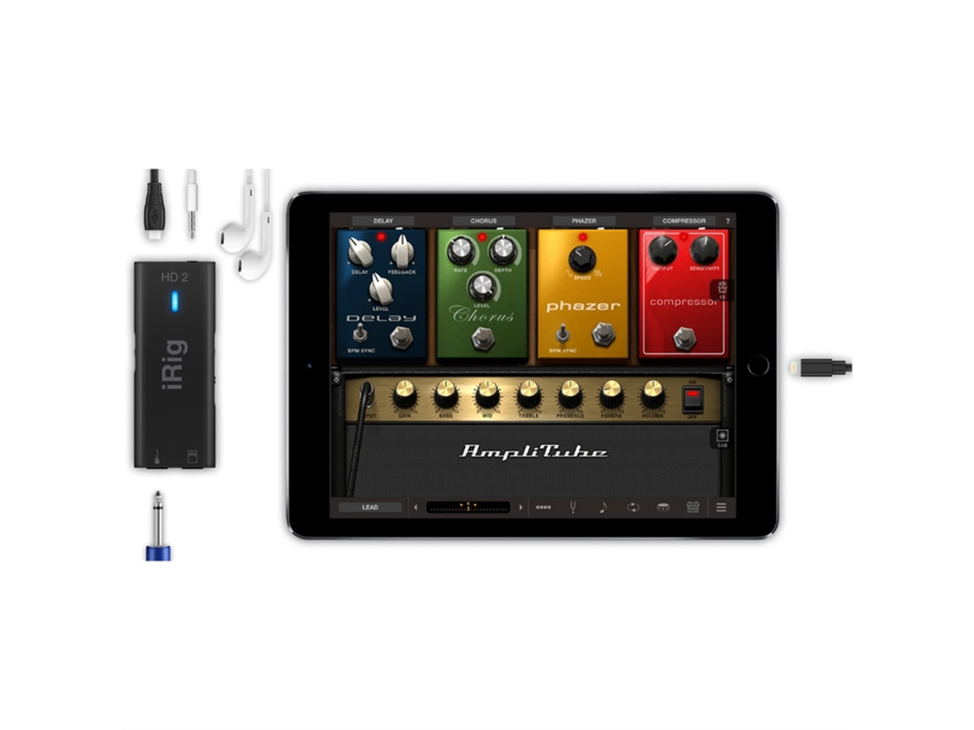 IK Multimedia iRig HD 2 - Guitar Interface for iOS, Mac and PC